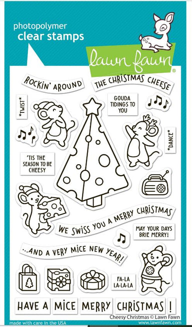 Lawn Fawn Cheesy Christmas Clear Stamps