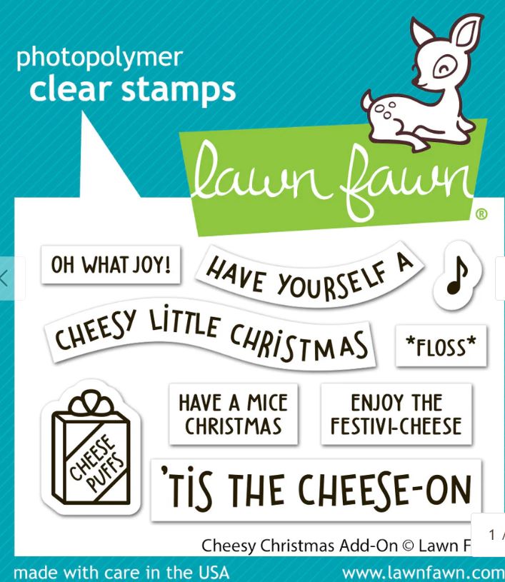 Lawn Fawn Cheesy Christmas Add On Stamp