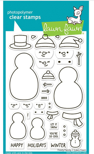 Lawn Fawn Frosty Family Stamp Set