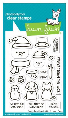 Lawn Fawn Frosty Family Add On Stamp