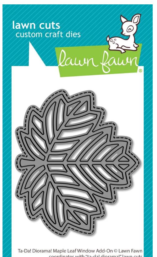 Lawn Fawn Ta-da! Diorama Maple Leaf Window Add On Die