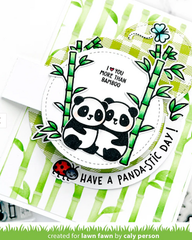 Lawn Fawn I Heart Pandas Clear Stamps