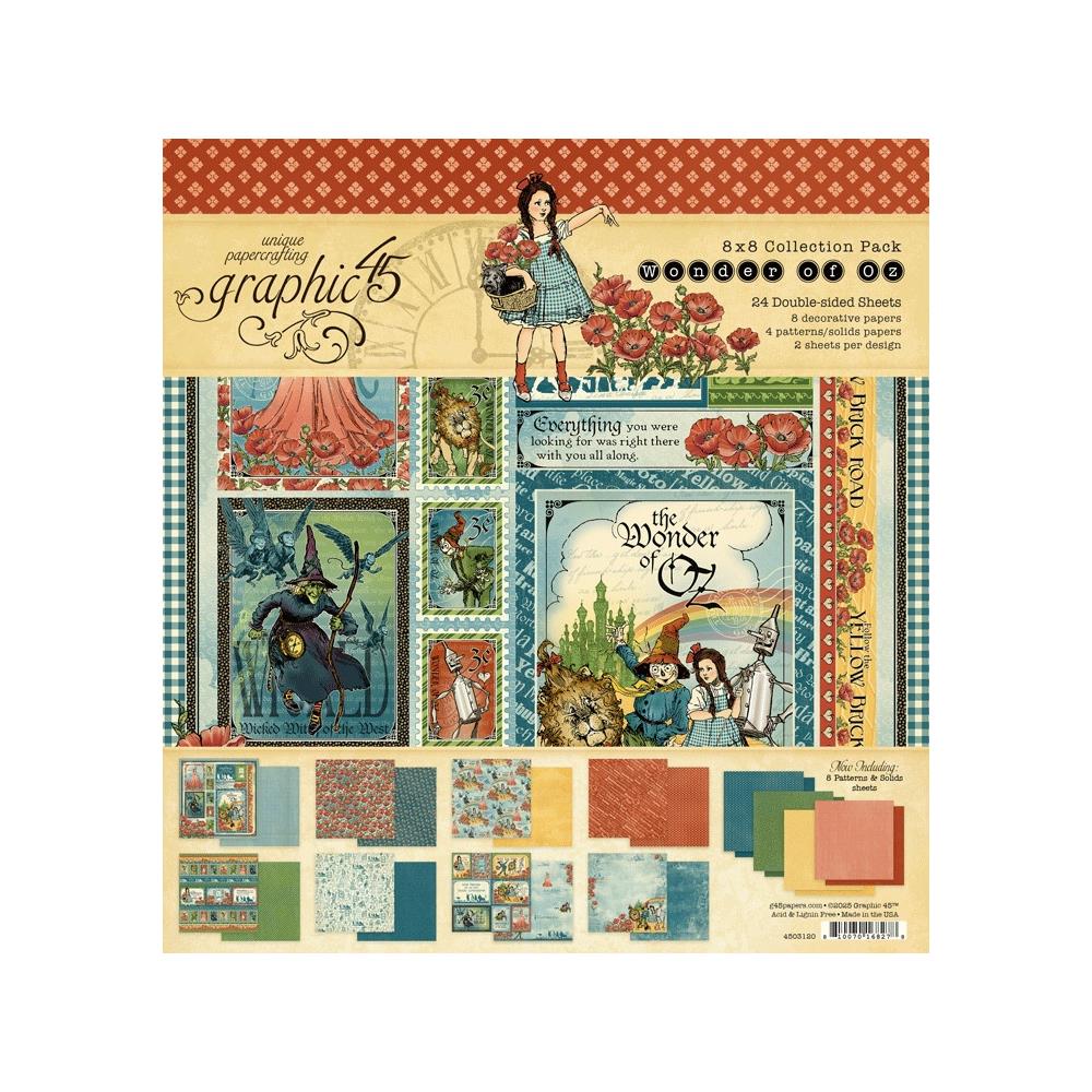 Graphic 45 Wonder of Oz 8X8 Collection Pack