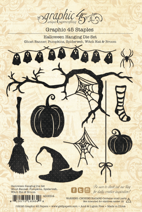 Graphic 45 Halloween Hanging Die Set