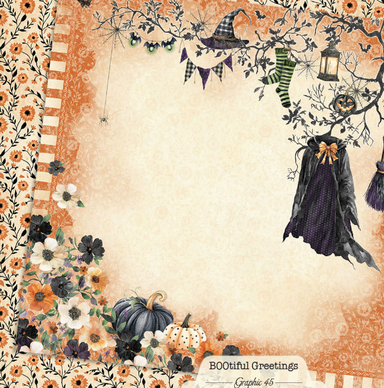 Graphic 45 BOOtiful Bewitching Layout 12X12 Paper