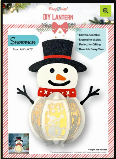Craftreat DIY Lantern Snowman