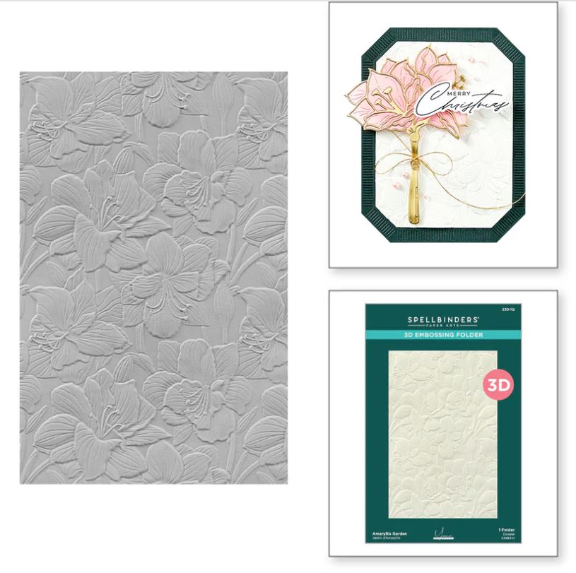 Spellbinders Amaryllis Garden 3D Embossing Folder