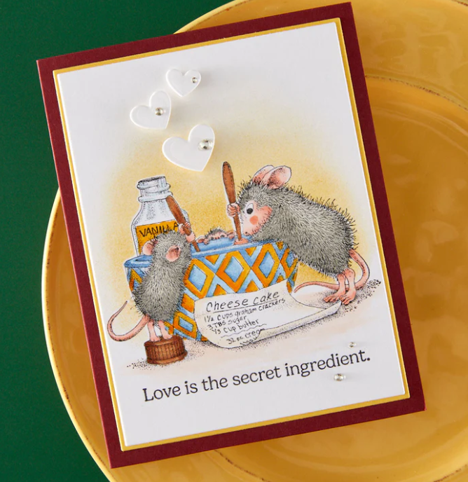 Spellbinders House Mouse Secret Ingredient Stamp