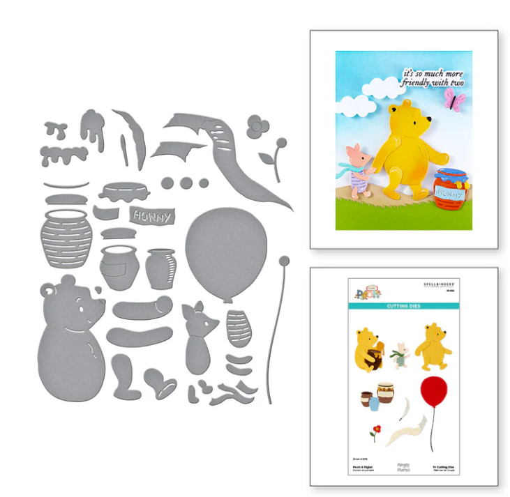 Spellbinders Pooh & Piglet Die