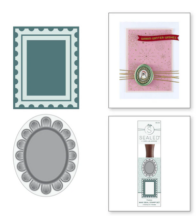 Spellbinders Frames Wax Seal Stamp Set