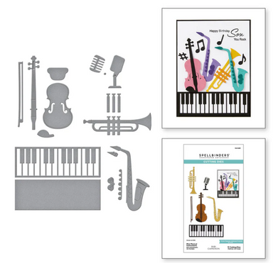 Spellbinders Mini Musical Instruments Dies