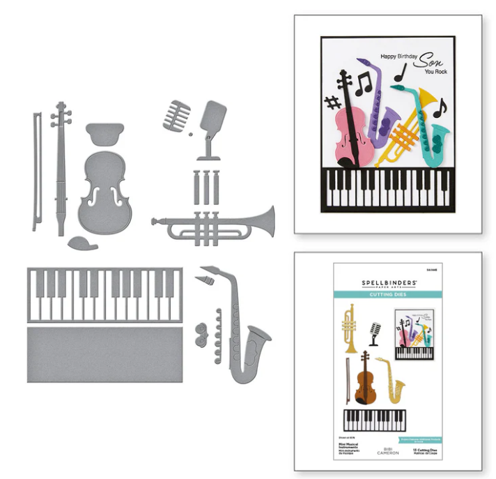 Spellbinders Mini Musical Instruments Dies