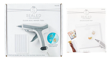 Spellbinders Clear Seal Maker Tool & Glass Mat Bundle