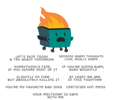 Spellbinders Dumpster Fire Stamp/Die Combo