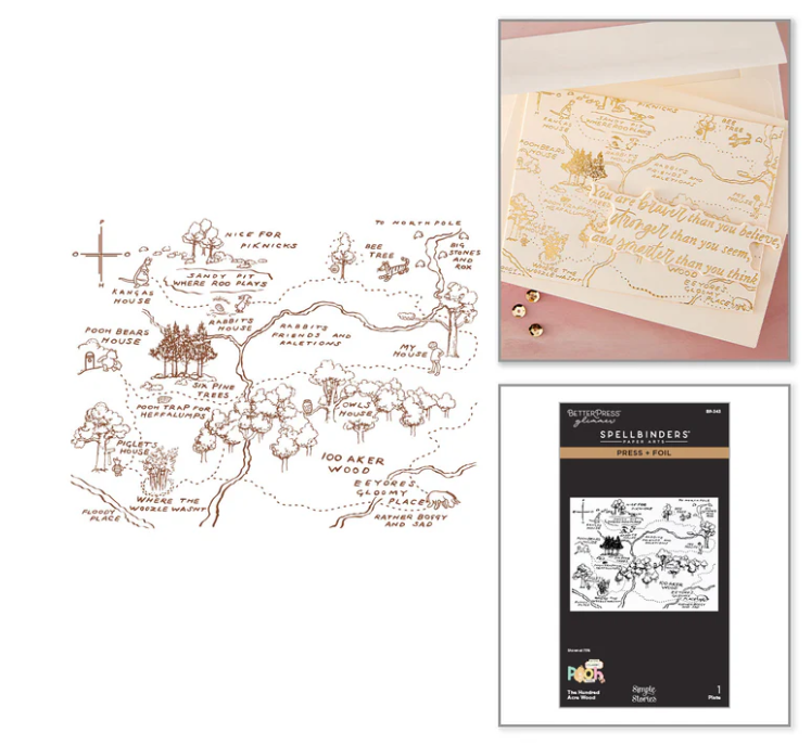 Spellbinders the Hundred Acre Wood Press Plate