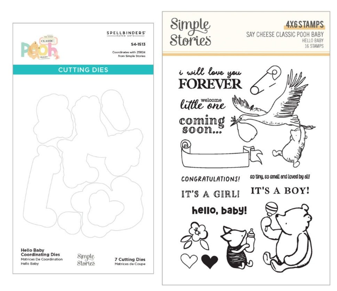 Simple Stories Hello Baby Stamp & Die Bundle