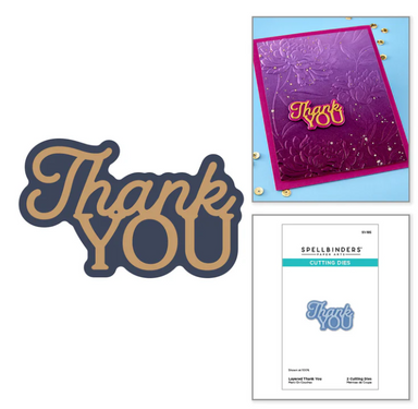 Spellbinders Layered Thank You Die
