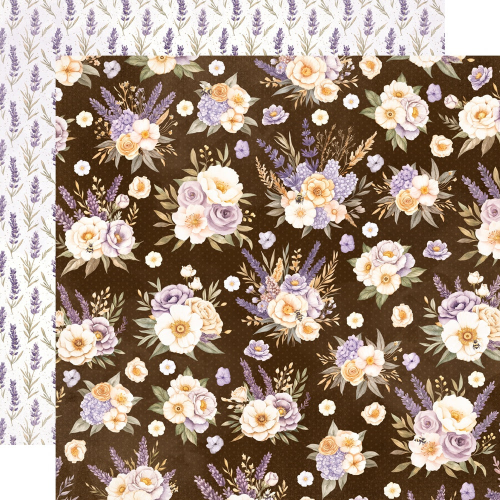 Simple Stories Simple Vintage Lavender Fields Buzz & Bloom 12X12 Paper