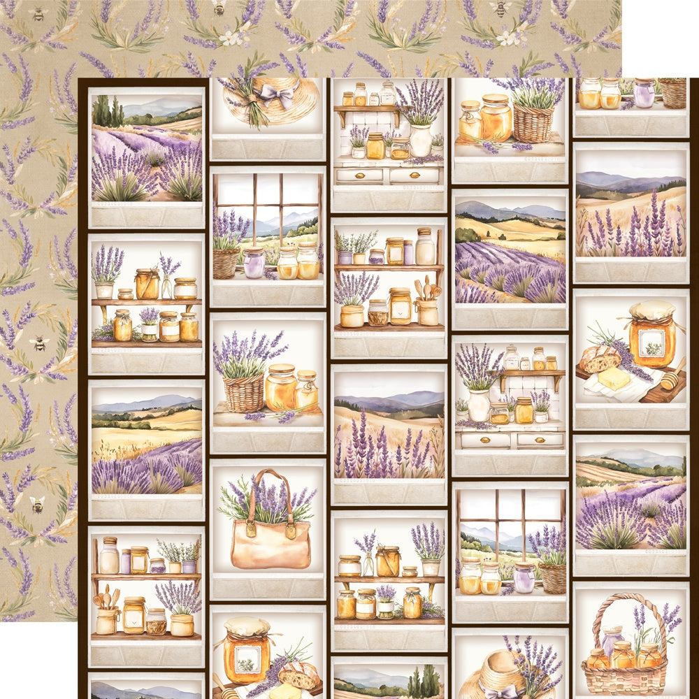 Simple Stories Simple Vintage Lavender Fields Sunshine & Honey 12X12 Paper