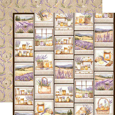 Simple Stories Simple Vintage Lavender Fields Sunshine & Honey 12X12 Paper