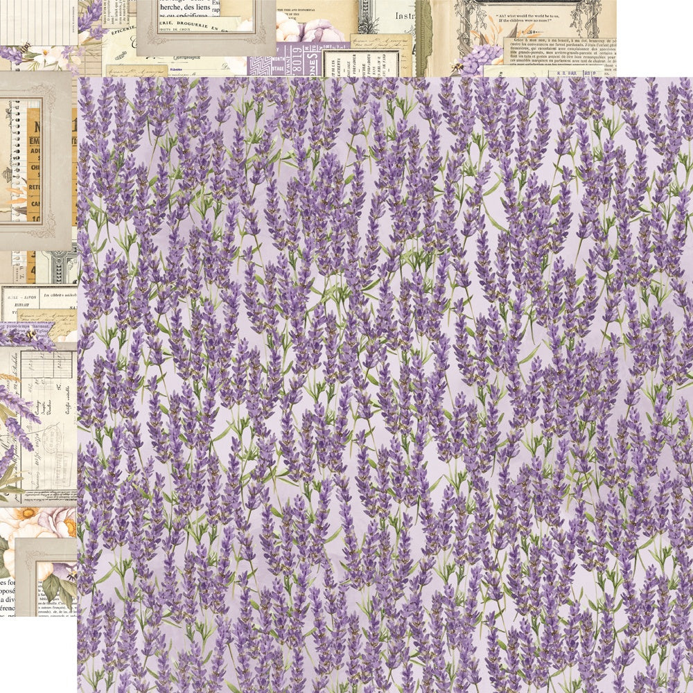 Simple Stories Simple Vintage Lavender Fields Wild At Heart 12X12 Paper