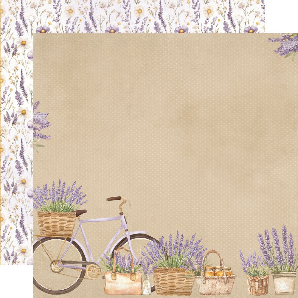Simple Stories Simple Vintage Lavender Fields Life Is Sweet 12X12 Paper