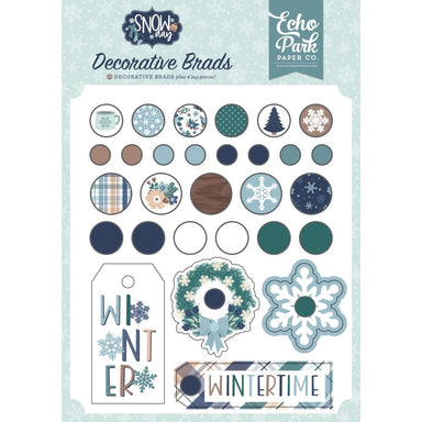 Echo Park Snow Day Decorative Brads