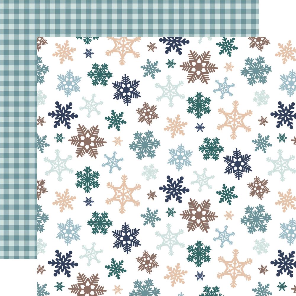 Echo Park Snow Day Snowflakes Falling 12X12 Paper