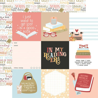 Echo Park Bookish 4X4 Journaling Cards