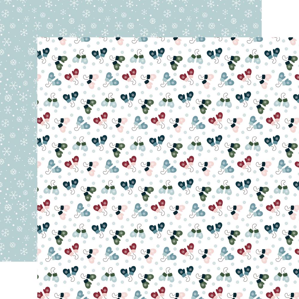 Echo Park Winter Fun Snow Fun Mittens 12X12 Paper