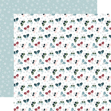 Echo Park Winter Fun Snow Fun Mittens 12X12 Paper