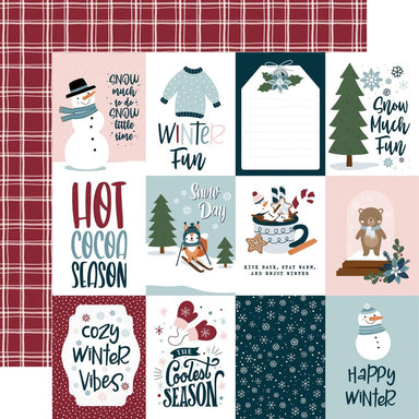 Echo Park Winter Fun 3X4 Journaling Cards