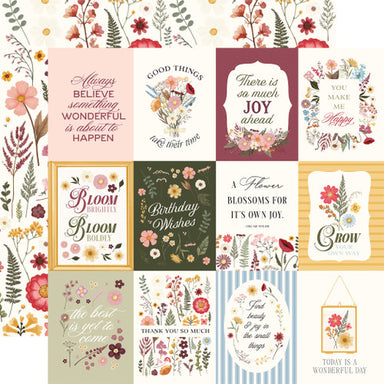 CB Pressed Floral 3X4 Journaling Cards