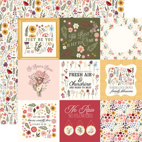 CB Pressed Floral 4X4 Journaling Cards