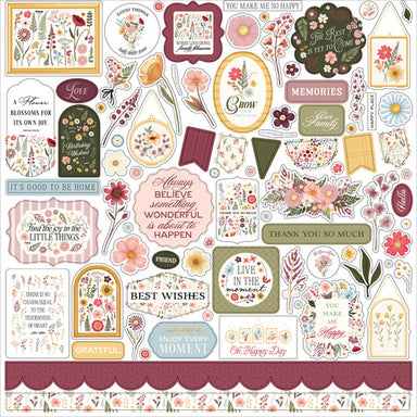 Carta Bella Pressed Floral Element Stickers