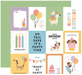 Echo Park Party Animal 3X4 Journaling Cards