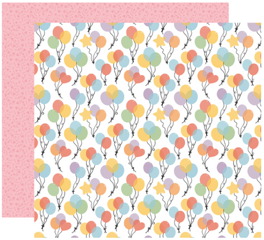 Echo Park Party Animals Party Balloons 12X12 Paper