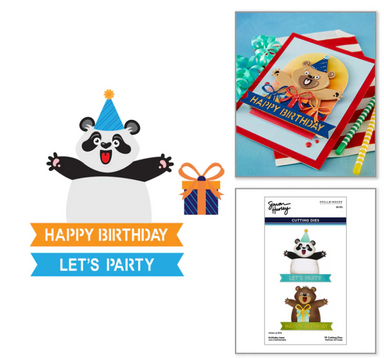 Spellbinders Birthday Bear Die