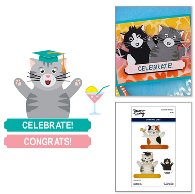 Spellbinders Congrats Cat Die