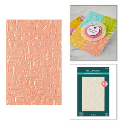 Spellbinders Confection Companions 3D Embossing Folder