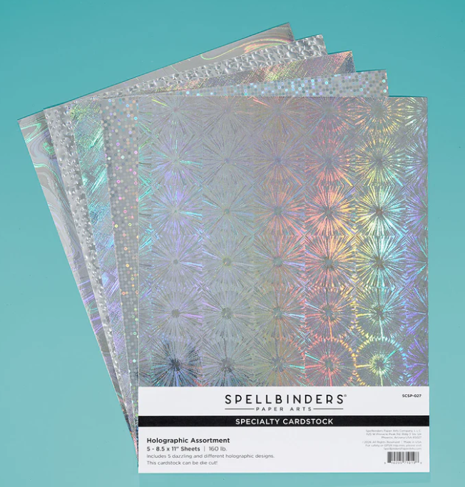 Spellbinders Specialty Cardstock 8.5x11 Holographic Assortment