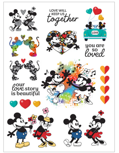 Spellbinders Classic Mouse Love Rub Ons