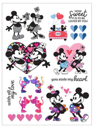 Spellbinders Classic Mouse Love Rub Ons