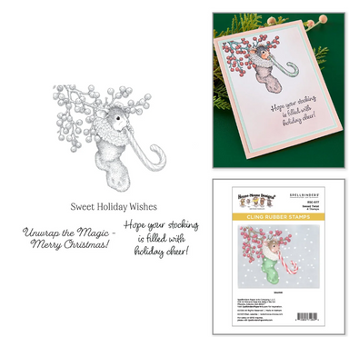 Spellbinders House Mouse Sweet Twist Cling Stamp