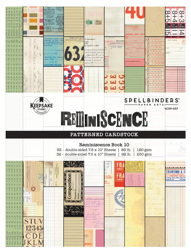 Spellbinders Reminiscence Patterned Cardstock
