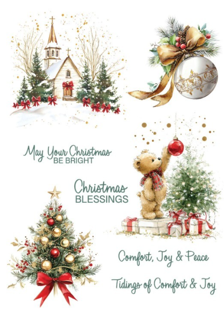 Spellbinders Joyful Season Rub Ons