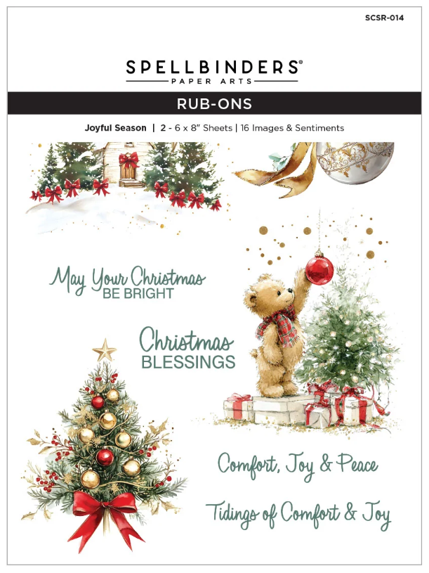 Spellbinders Joyful Season Rub Ons