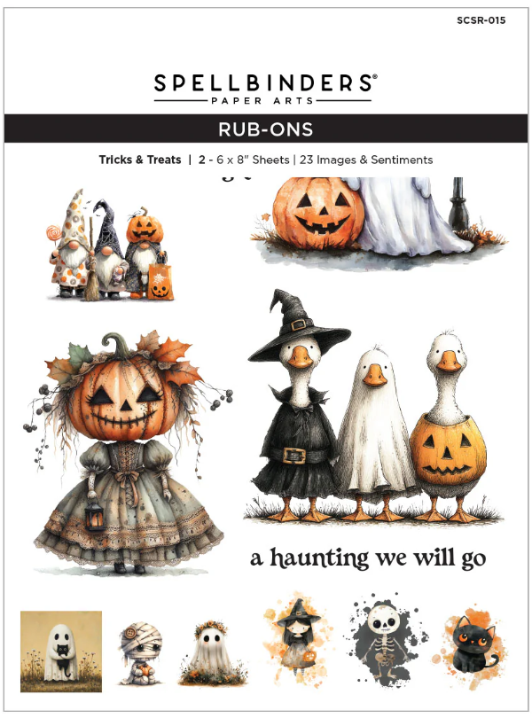 Spellbinders Tricks & Treats Rub Ons