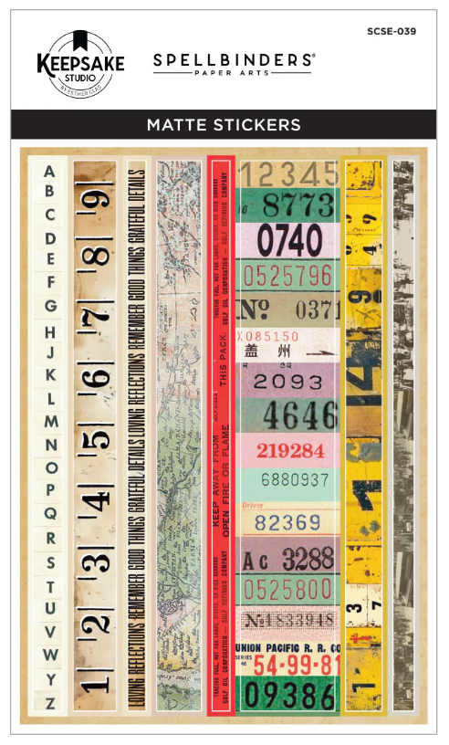 Spellbinders Book 10 Borders & Labels Matte Stickers