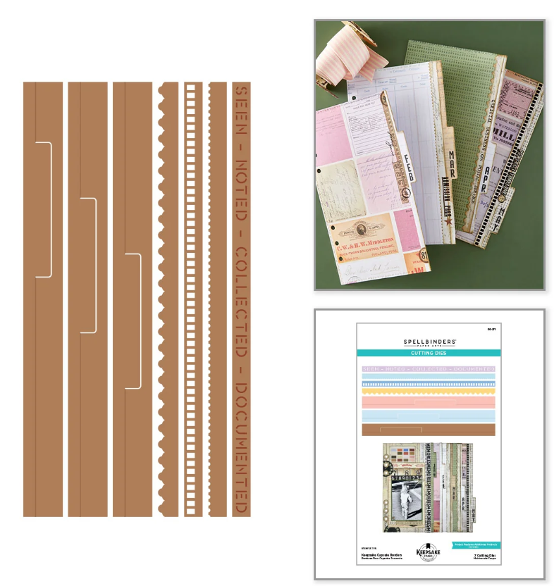 Spellbinders Keepsake Capsule Borders Die